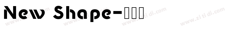 New Shape字体转换